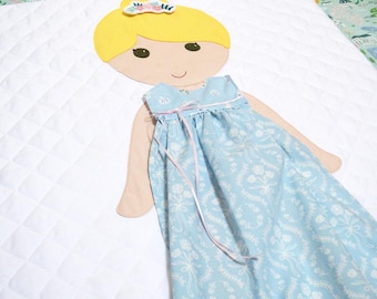 Paper Doll-deken, het originele Paper Doll-dekenpatroon, Paper Doll-quilt, aankleedpopquilt, Paper Doll-patroon downloaden