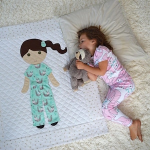 PDF PJ Pattern, Paper Doll Decke Kleidung Pattern, Original Paper Doll Decke Kleidung Pattern, Einzigartiges Kindergeschenk, Babypartygeschenk