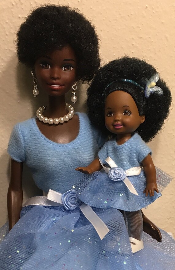 African American Barbie Mother S Day Restyled Etsy
