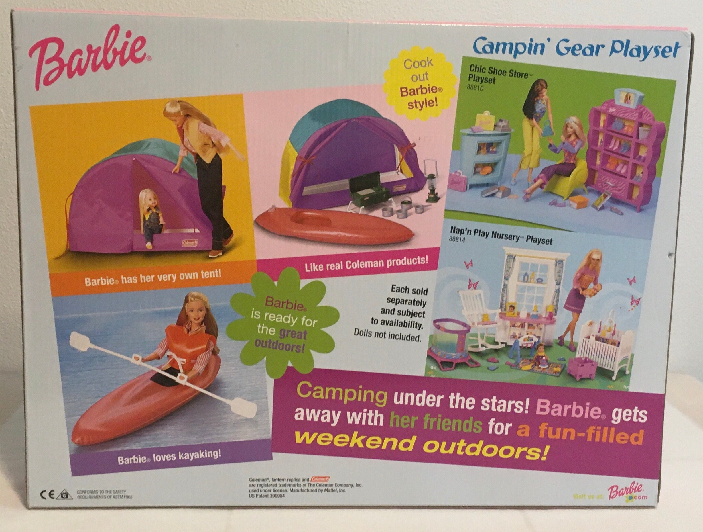 Vintage Barbie Campin Gear Playset Coleman Camping Gear Mattel 2001 New and Sealed Excellent Condition. Makes a Fabulous Christmas Gift Etsy