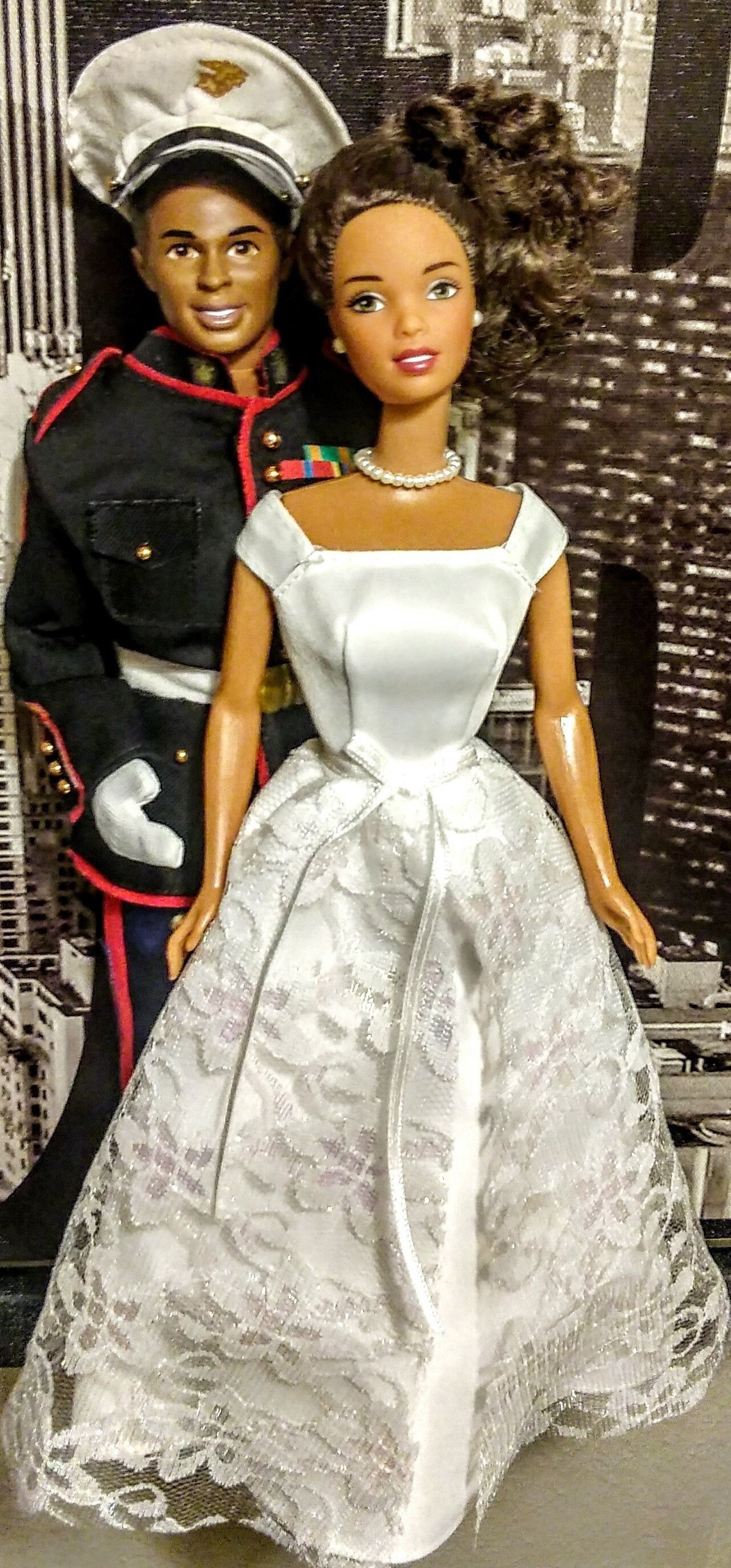 black barbie wedding set