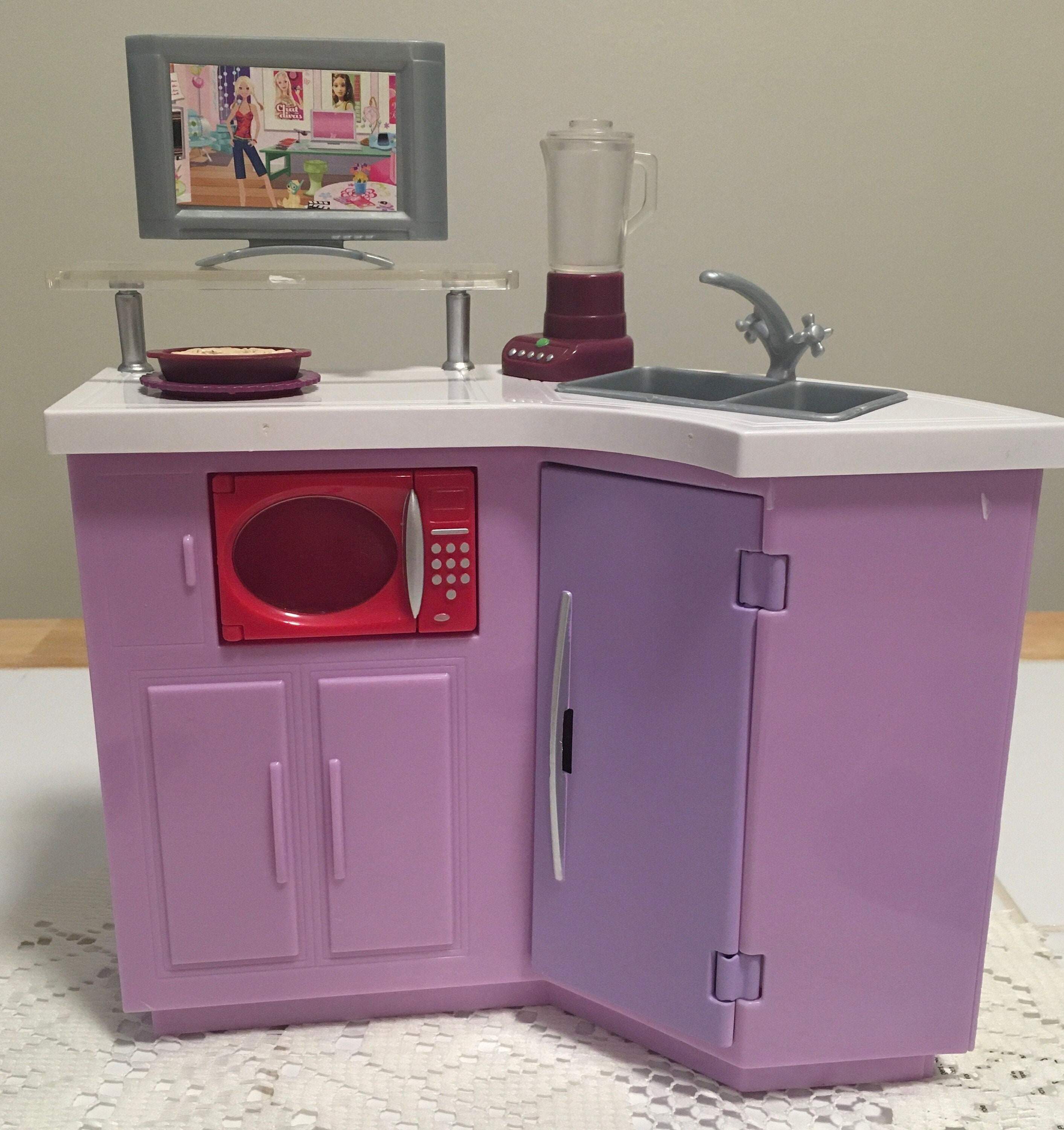 Barbie Furniture Lot My House Kitchen Set Table/chairs Etsy