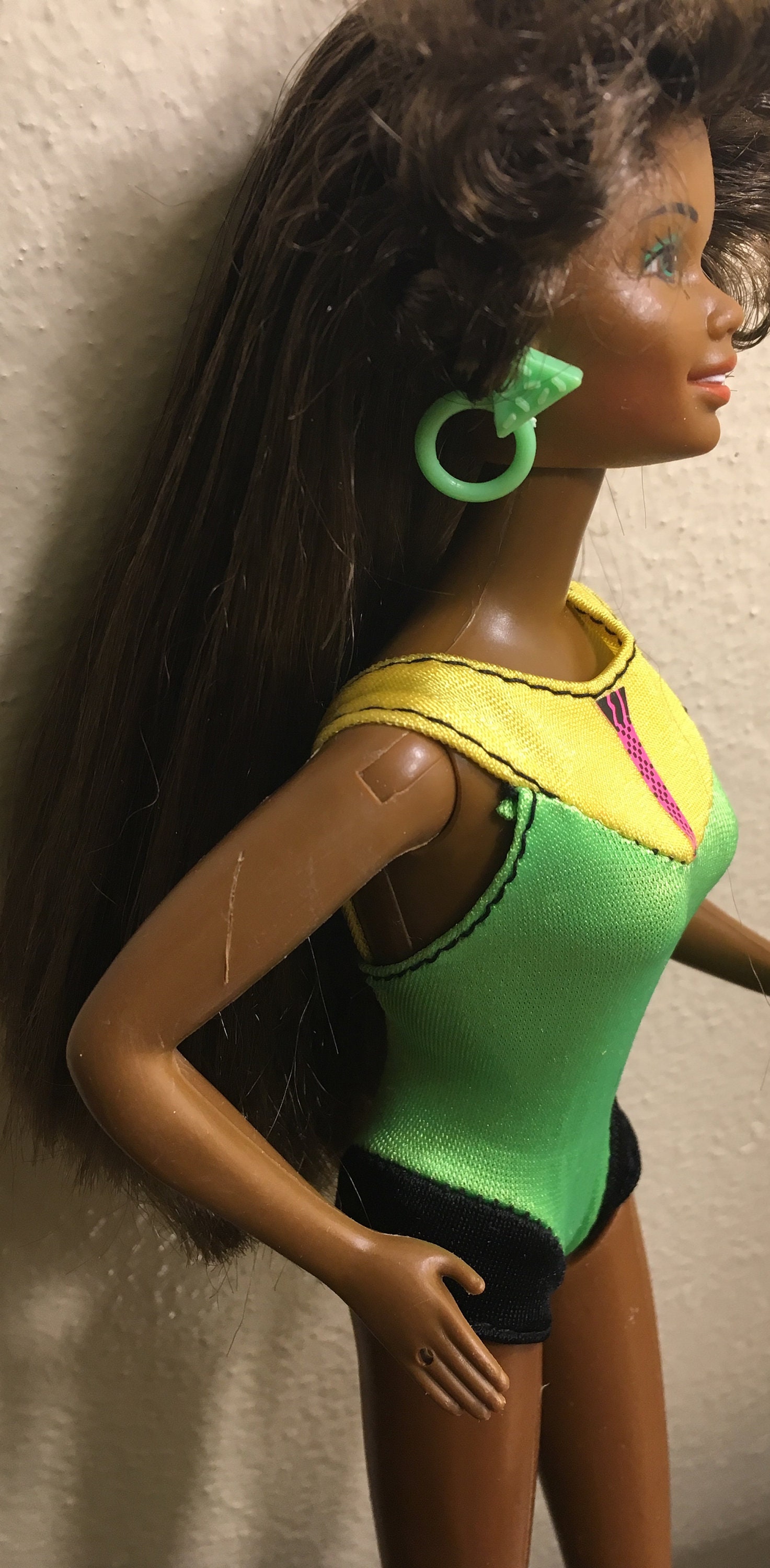 Rare Barbie afro-américaine des années 1980 : cheveux bouclés