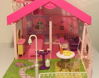 Barbie Dream Home Vintage 1992, Barbie Fold N Fun House - Mattel (Restored and Refurnished) - Delightful!