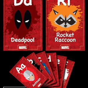 Superhero Flash Cards - Marvel Edition - Pack 2 - Etsy