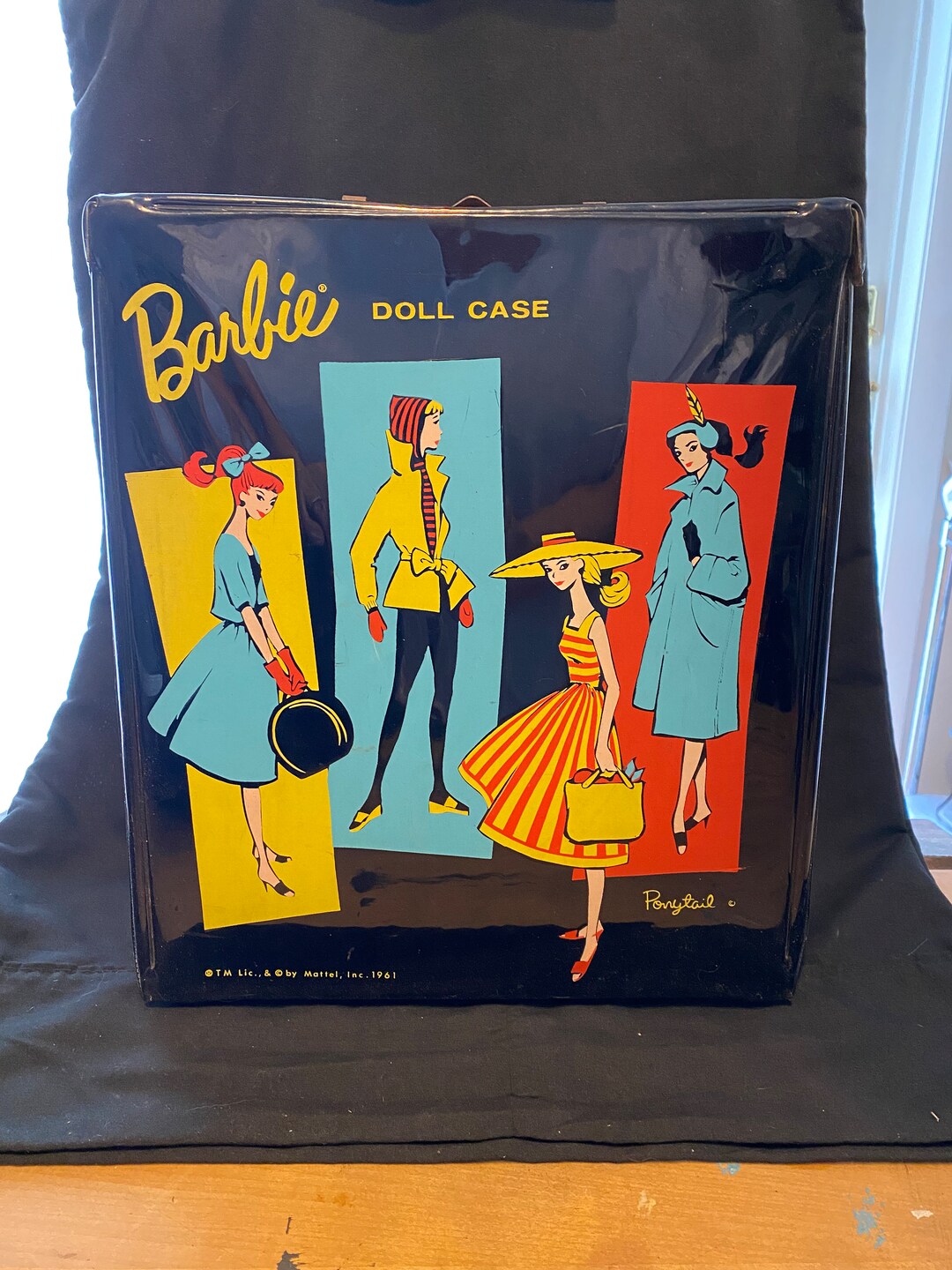 Barbie Doll Case by Mattel 1961 Black Ponytail Barbie Doll Case. - Etsy