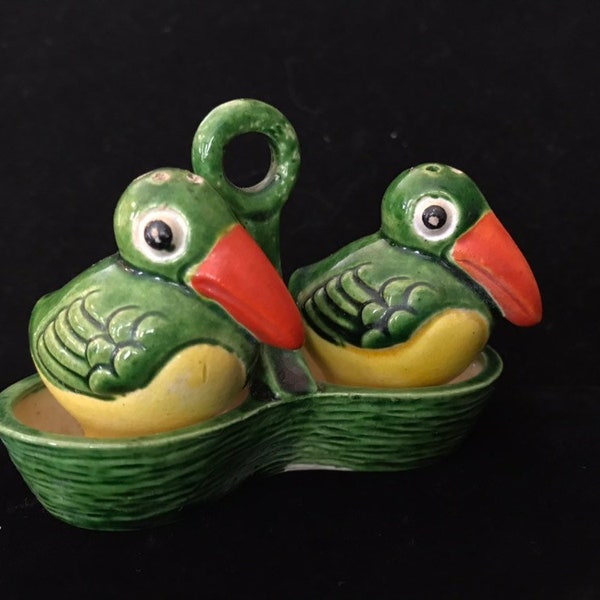 Antique Salt and Pepper Shakers Made in Japan Etsy