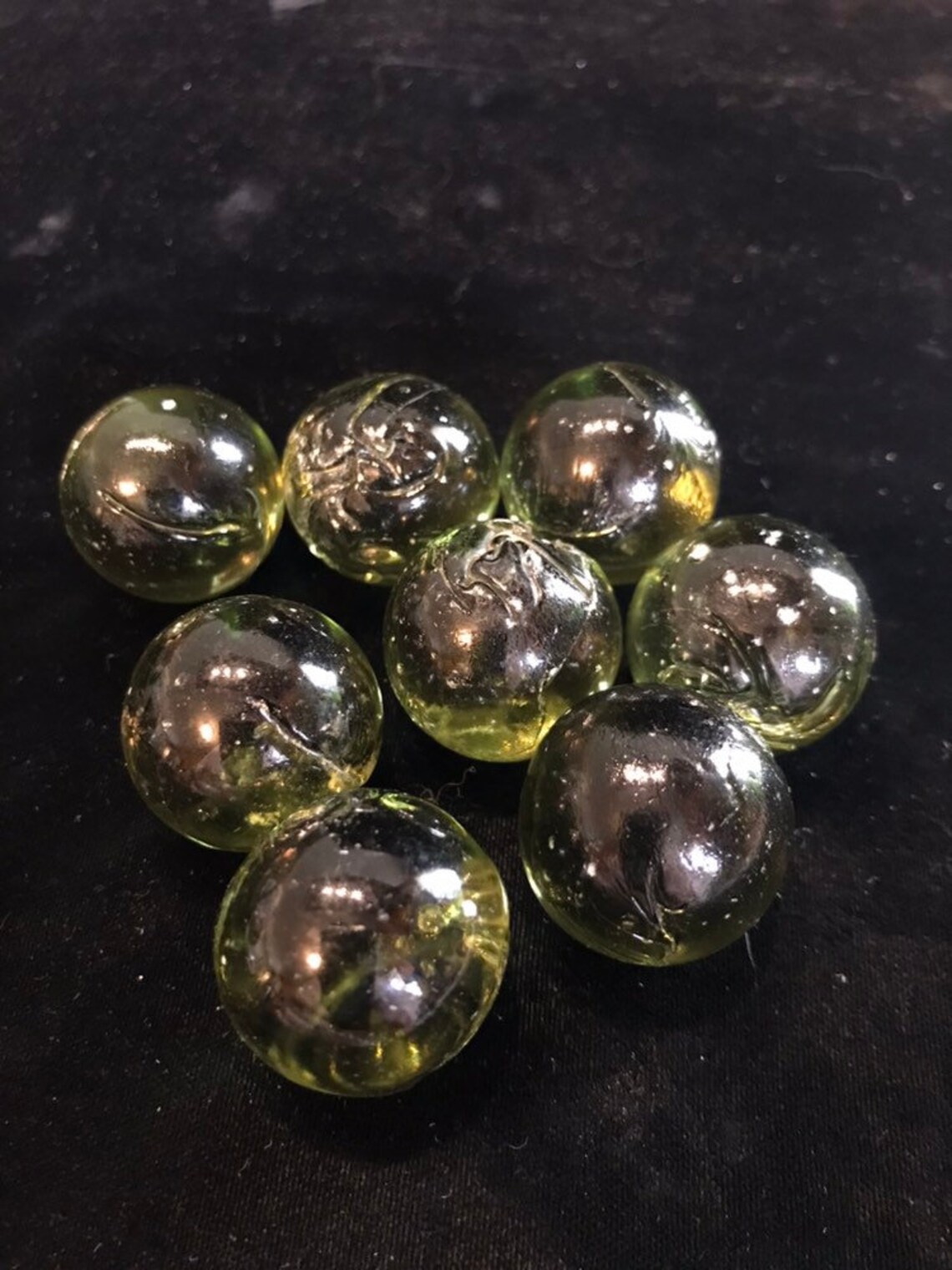 Vintage Primitive Green Glass Marbles Made in Germany. Etsy