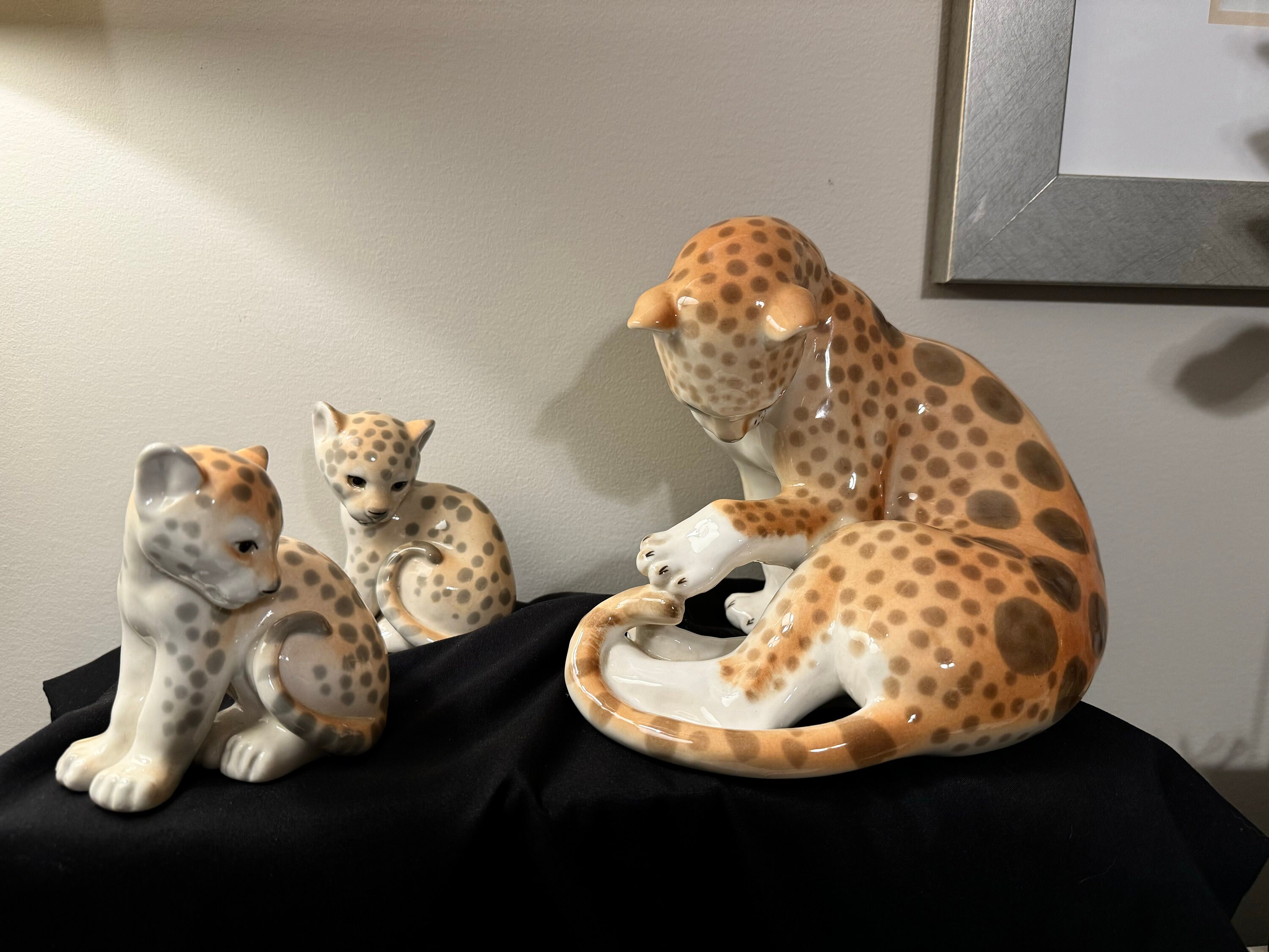 Porcelain Cheetah Figurine - Etsy