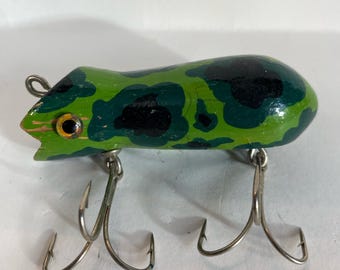 Shakespeare Swimming Mouse Wood Fishing Lure Old & Original 3.5