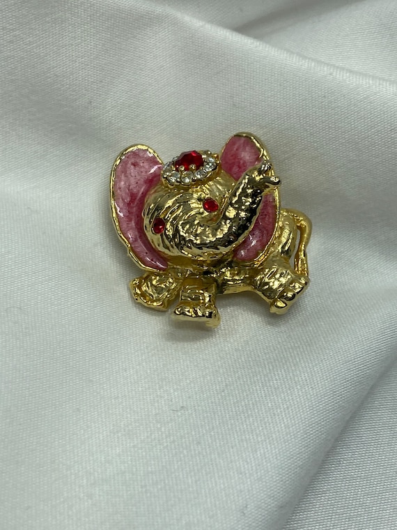 Mi Amore, elephant, pin, brooch.