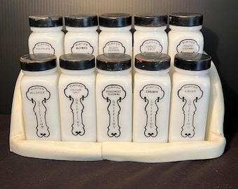 Gorgeous Set of Eighteen Vintage Griffiths Spices With Original