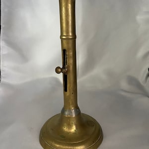 Antique 19th Century Brass Bullseye Candlesticks, Push Up, Candle Holders,  Queen Victoria Jubilee -  Hong Kong