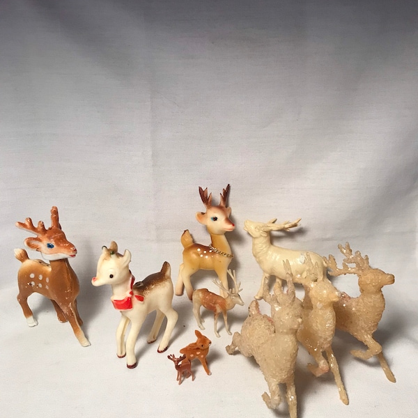 Plastic Reindeer Etsy