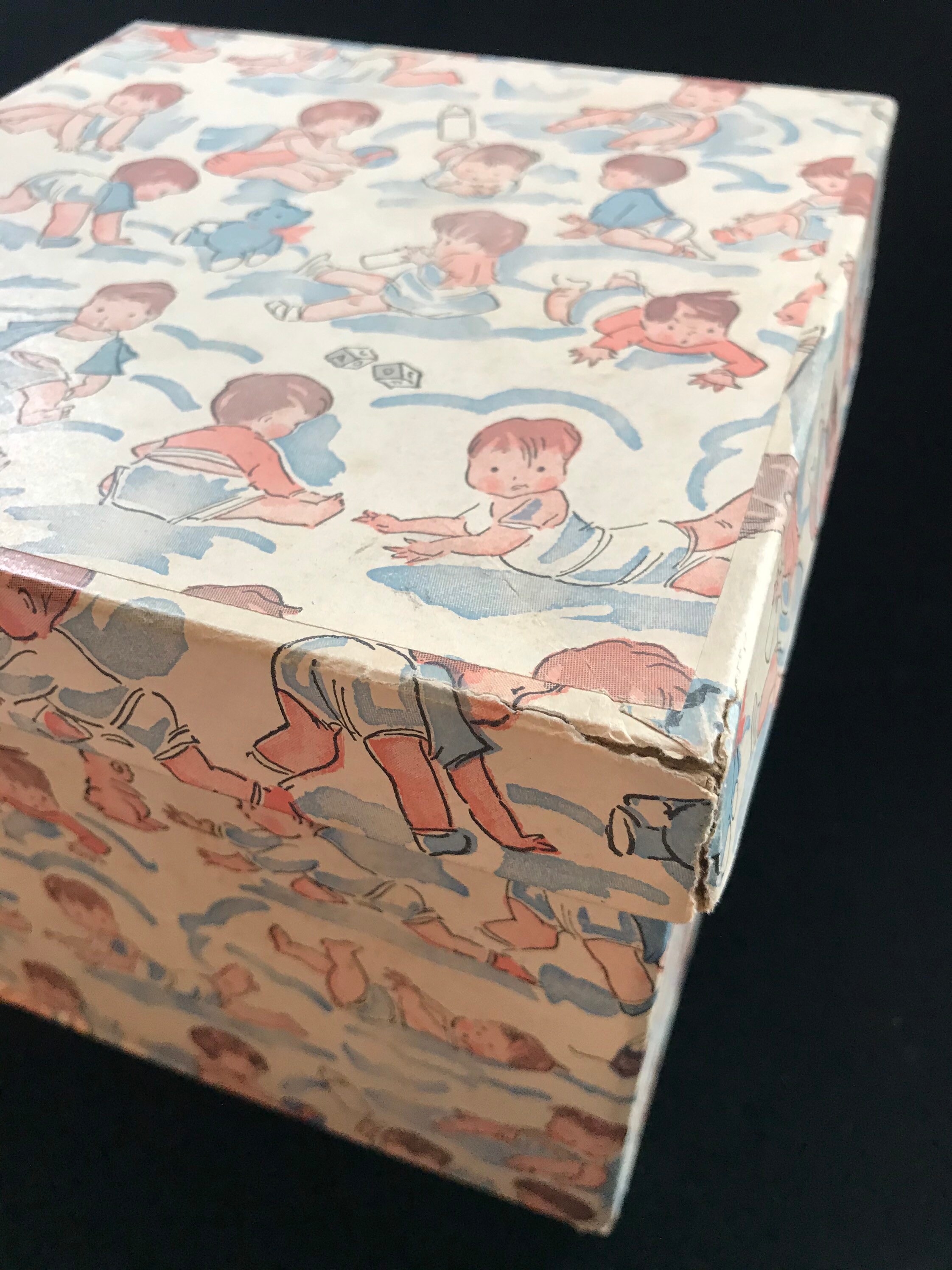 Vintage baby boy clothing box with great graphics. Etsy