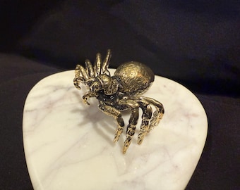 Small Cast Brass Spider Figure Trinket