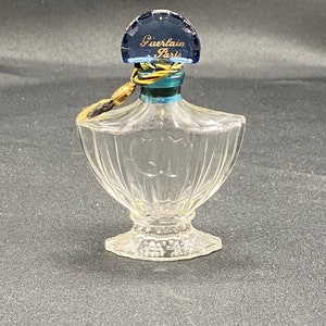 Vintage Guerlain Paris Shalimar perfume bottle 1/4 ounces.