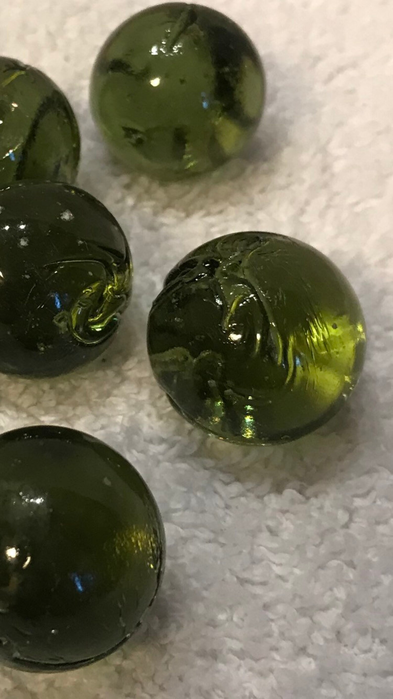 Vintage Primitive Green Glass Marbles Made in Germany. Etsy