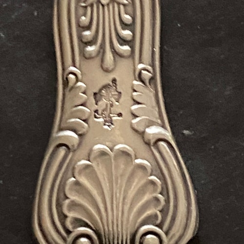 Vintage set of six silver plate shops United States Navy cocktail Fork, seafood fork or pickle fork.
