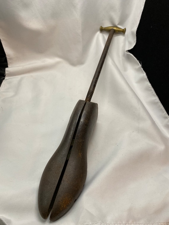 Antique Cast Iron and Brass Shoe Stretcher With T handle. Etsy