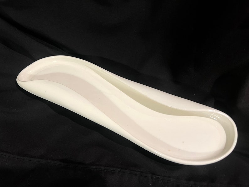 Vintage Mid Century Russel Wright for Steubenville Sleek Ceramic Celery appetizer Tray