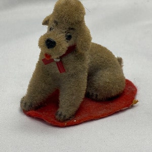 Vintage Wagner Kunstlerschutz Flocked Animals Lion - Ruby Lane