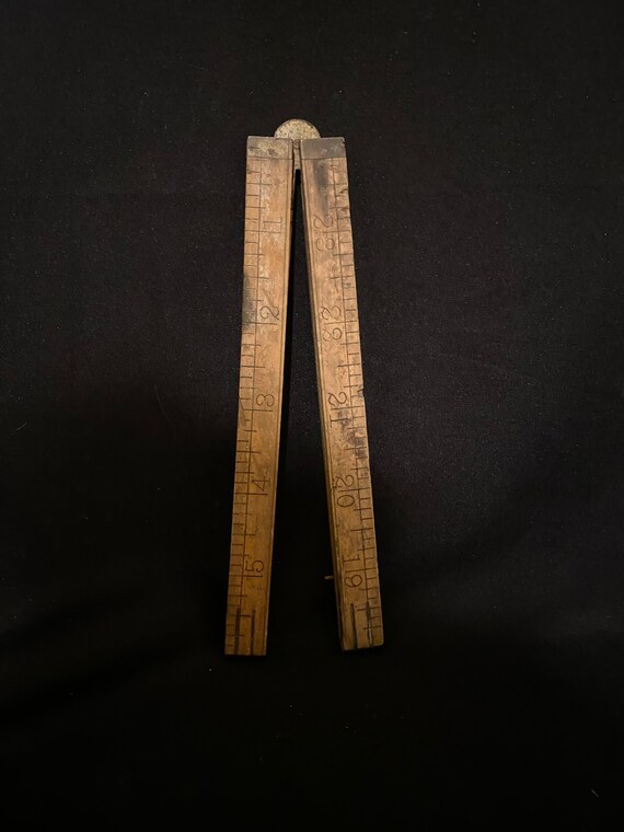 Antique Wooden Stanley 2ft. Folding Ruler - Etsy