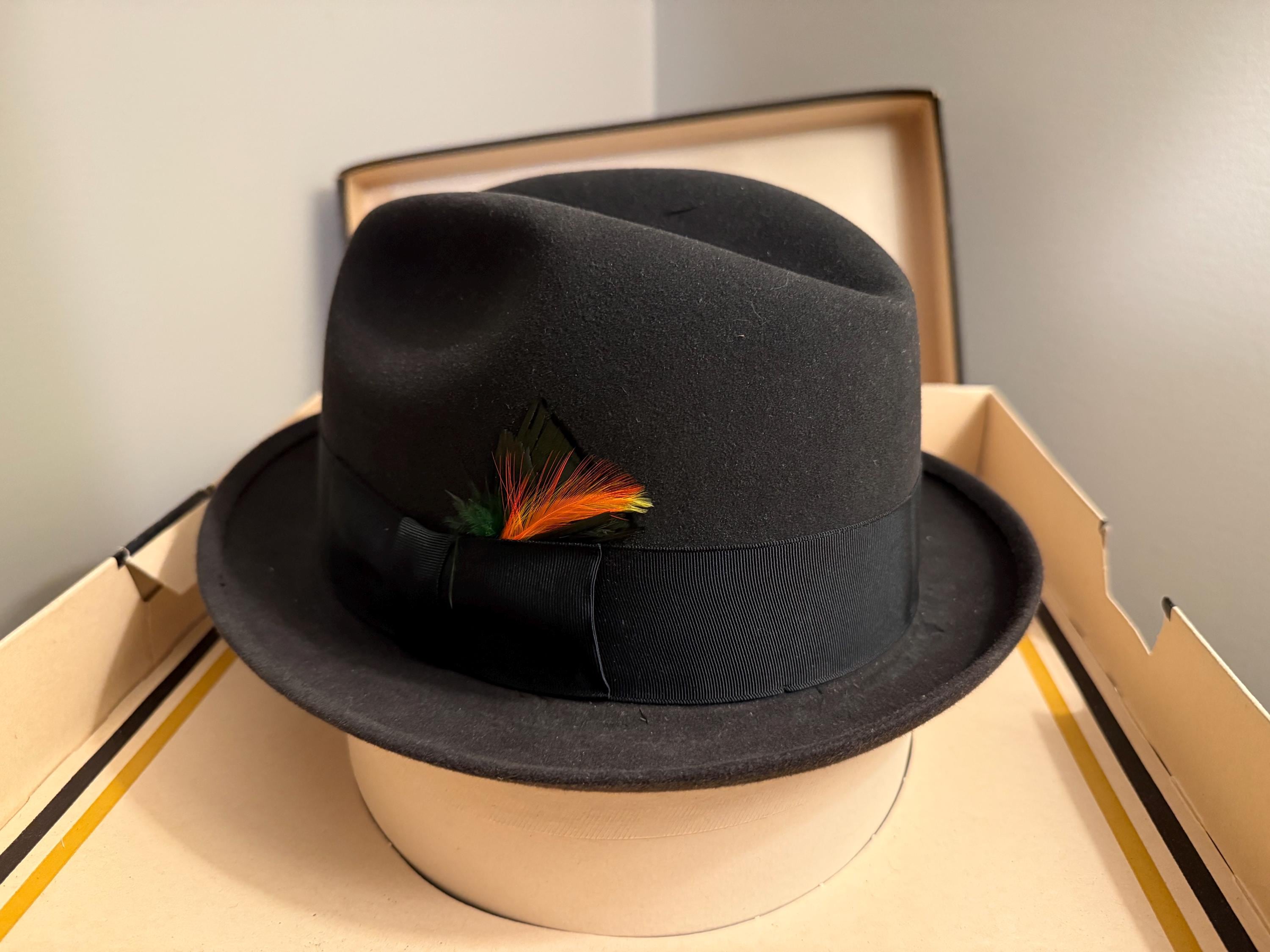 帽子 50s VINTAGE Mallory Twenty 7 5/8 61cm VTG Mallory By Stetson Hat 6 7/8 | eBay