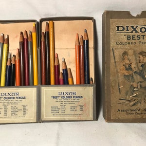 Vintage Dixon Lumber Marking Crayons in Black or Yellow 