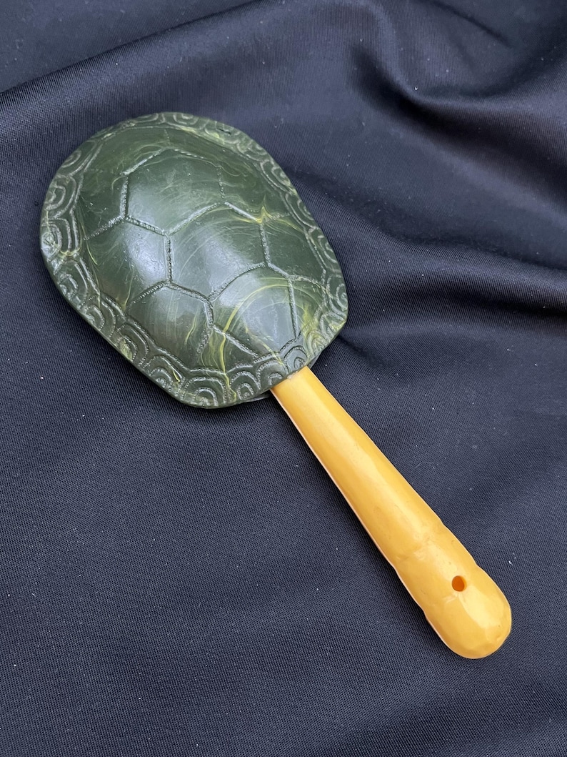 Vintage Celluloid Plastic Turtle Baby Rattle. - Etsy