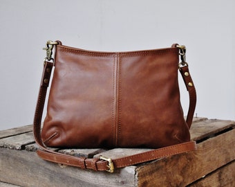 Mini Leather Crossbody Bag, Elegant Clutch Purse