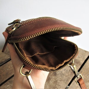 Handytasche aus Leder, Festivaltasche, Mini-Crossbody-Geldbörse Bild 5