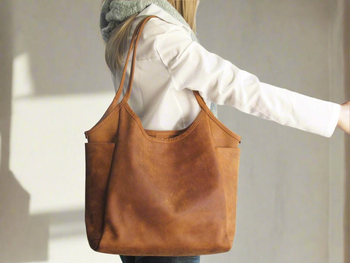 ★GENERAL IDEA★ WOMAN Eco Suede Basket Shoulder Bag [CAMEL] Camel Suede Bag - Etsy