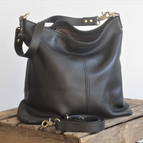 Leather Bag Soft Leather Shoulder Bag Leather Hobo Totes Bag - Etsy