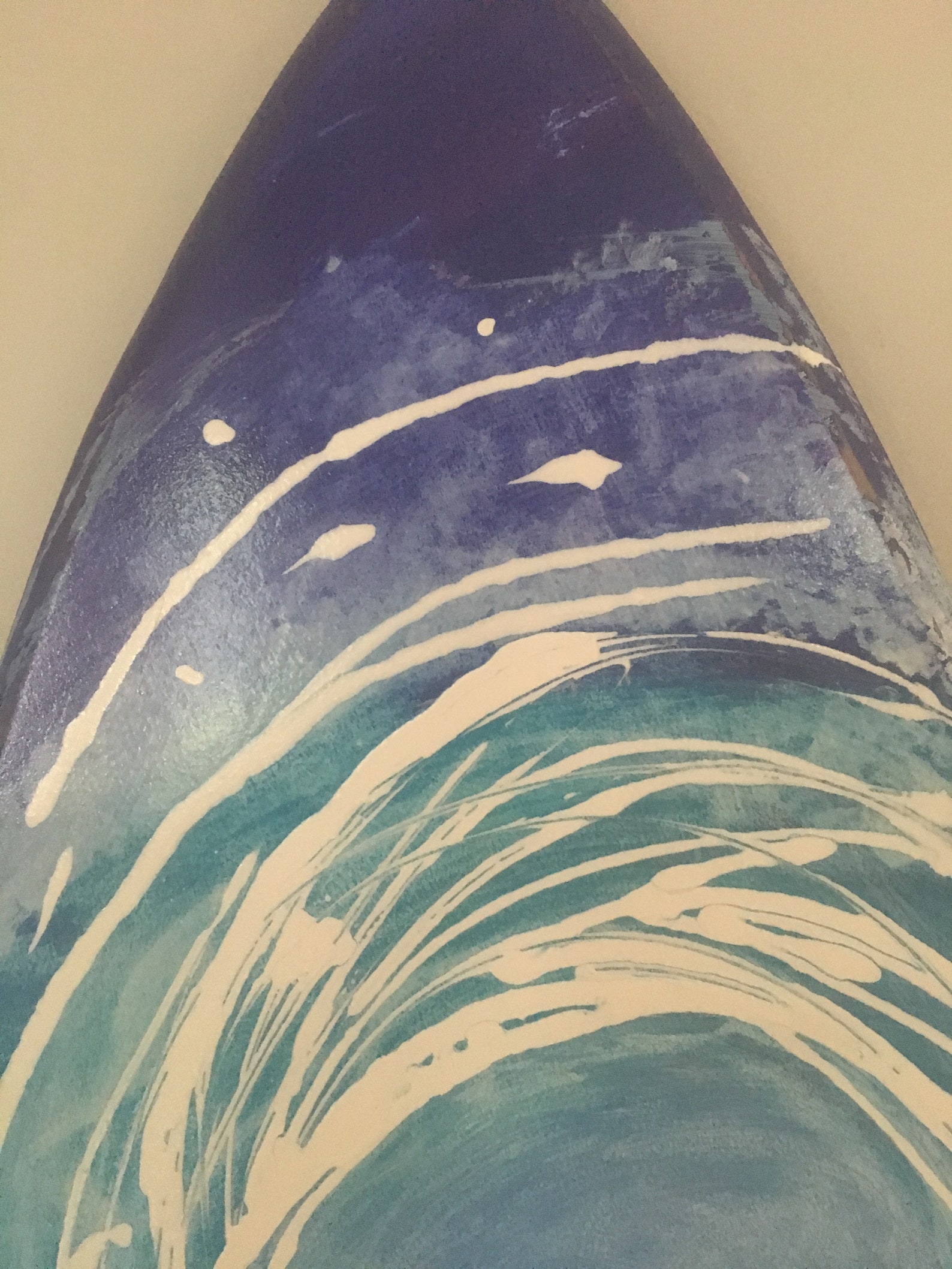 Painted surfboard painted surf board surf painting wave Etsy