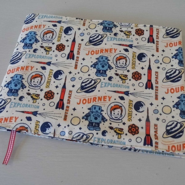 Space Boy NHS Red Book Handmade Fabric Cover