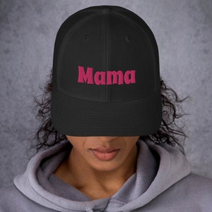 Embroidered Mama Mothers Day Trucker Hat, Embroidered Hat for Mom, Mama Gift, Moms Hat, Gift for Mothers Day