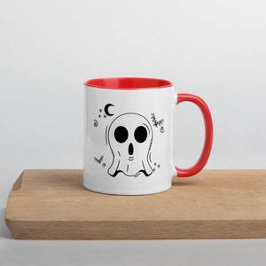 Left Handed Ghost Mug, Left Handed Halloween Mug, Cute Ghost Mug, Ghost Mug, image 2