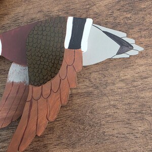 Mallard Duck Decoration, Mallard Duck Decor, Flying Duck Decoration, Wood Duck, Flying Mallard, Duck Hunter Gift, Duck Lover Gift image 4