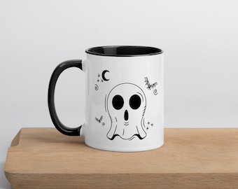 Ghost Mug, Cute Ghost Mug, Halloween Ghost Mug, Spooky Ghost Mug