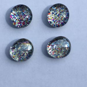 Rainbow Sparkle Magnets Rainbow Glitter Magnets Glittery Office Supplies Rainbow Office Supplies Rainbow Locker Supplies image 3