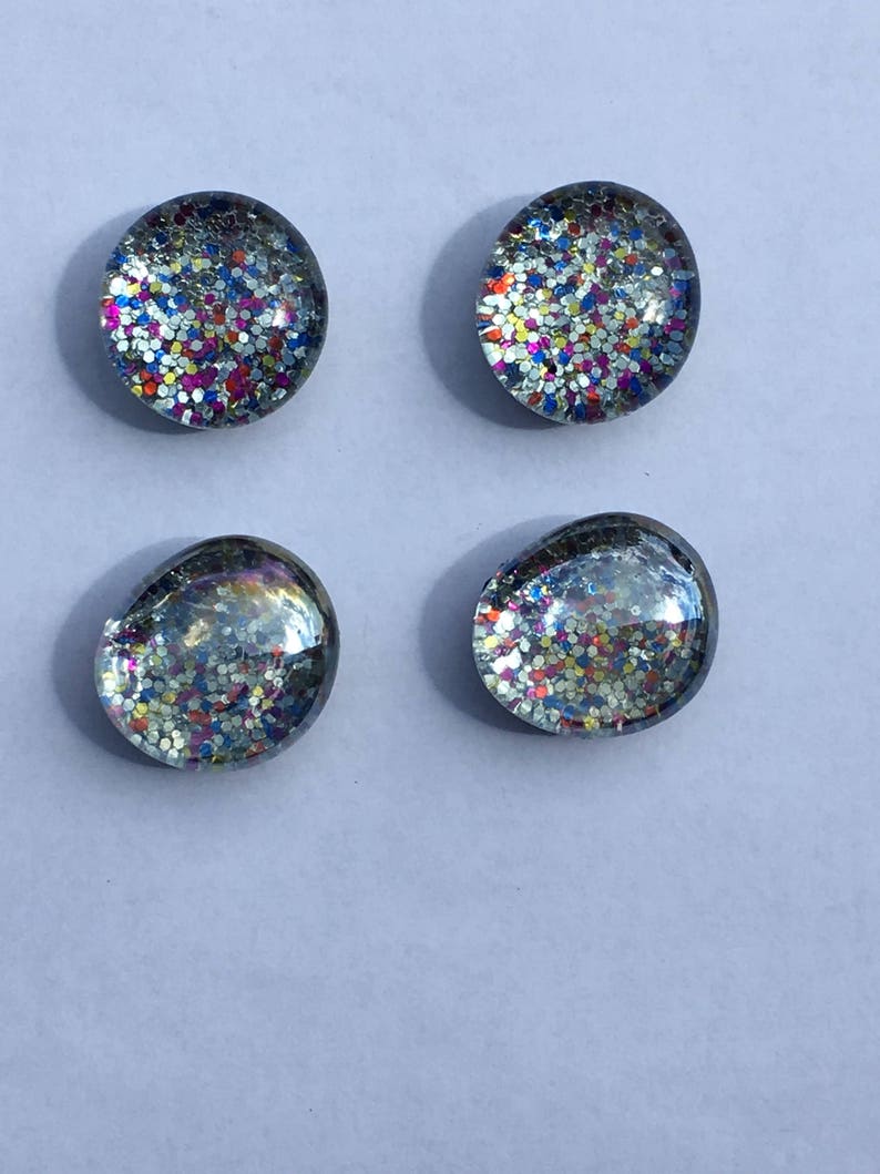 Rainbow Sparkle Magnets Rainbow Glitter Magnets Glittery Office Supplies Rainbow Office Supplies Rainbow Locker Supplies image 3