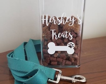 Airtight Dog Treat Container, Customized Dog Treat Container, Dog Treat Holder, Personalized Dog Treat Container