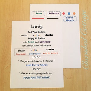 Laundry Guide Laundry How to Guide Printable Laundry - Etsy