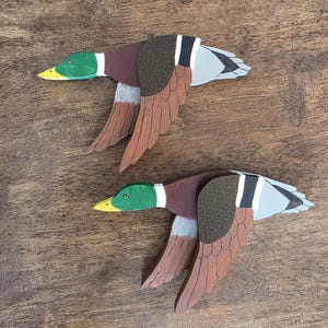 Mallard Duck Decoration, Mallard Duck Decor, Flying Duck Decoration, Wood Duck, Flying Mallard, Duck Hunter Gift, Duck Lover Gift image 1