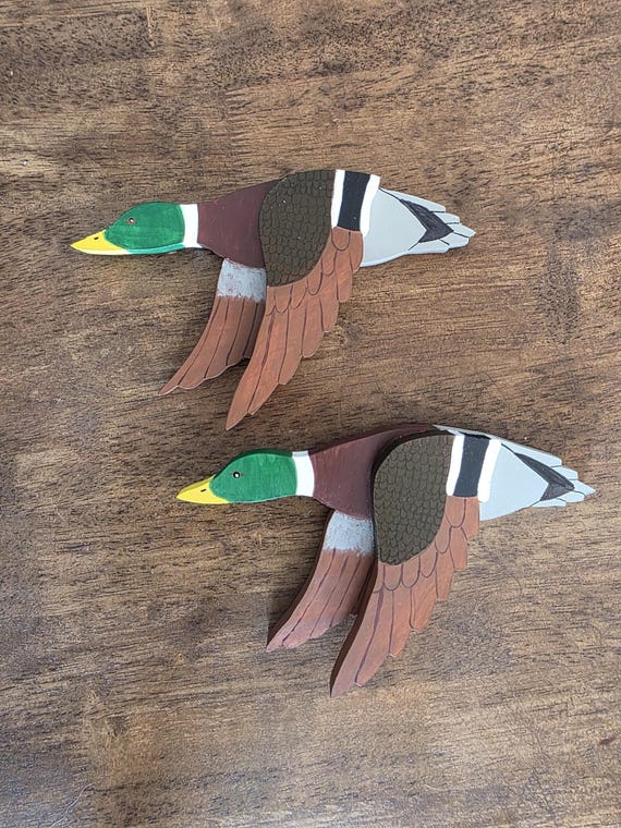 Mallard Duck Decoration, Mallard Duck Decor, Flying Duck Decoration, Wood Duck, Flying Mallard, Duck Hunter Gift, Duck Lover Gift