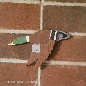 Mallard Duck Decoration, Mallard Duck Decor, Flying Duck Decoration, Wood Duck, Flying Mallard, Duck Hunter Gift, Duck Lover Gift