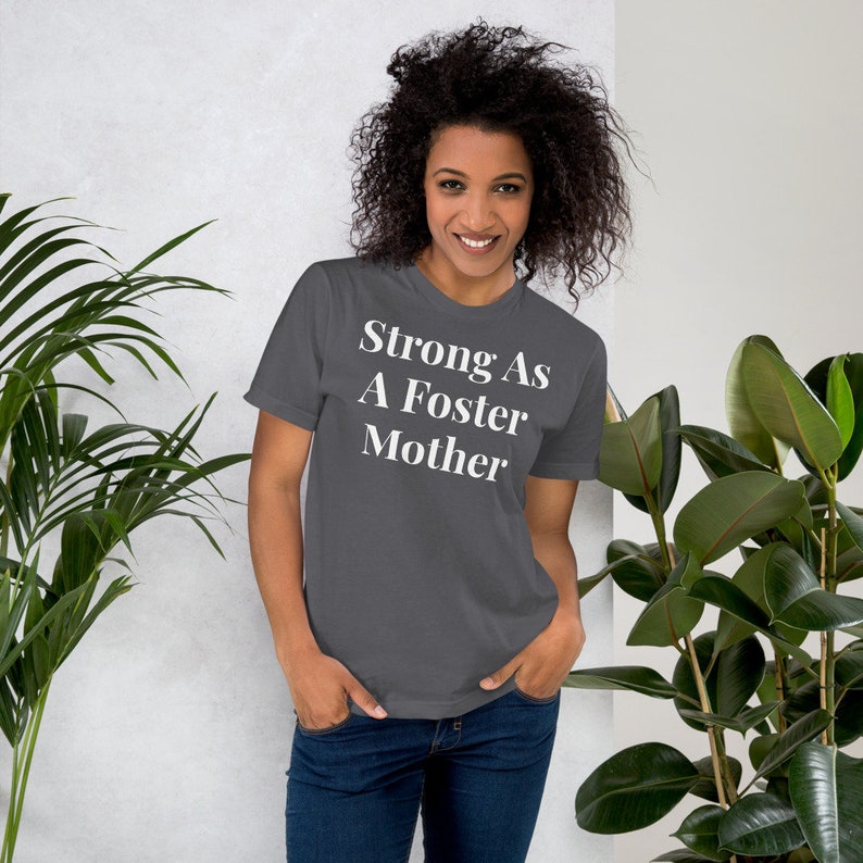 Strong as a Foster Mother T-Shirt Asphalt