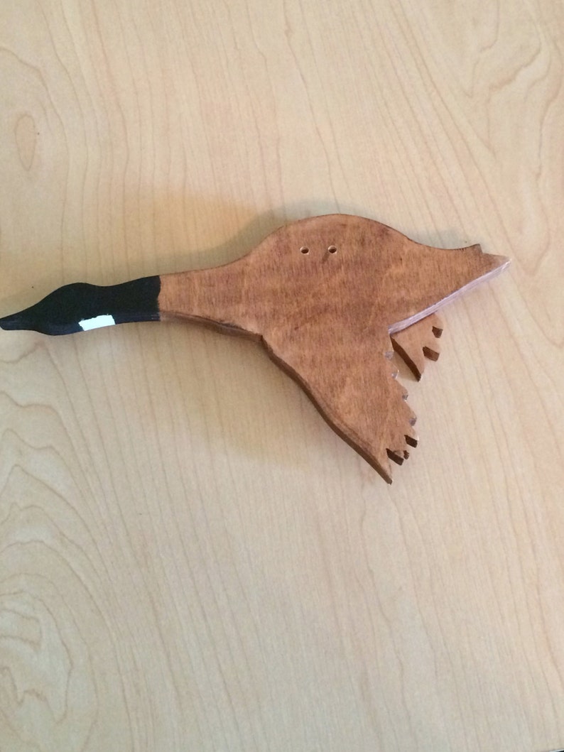Goose Decoration Canadian Goose Decor Flying Good Decoration Wood Goose