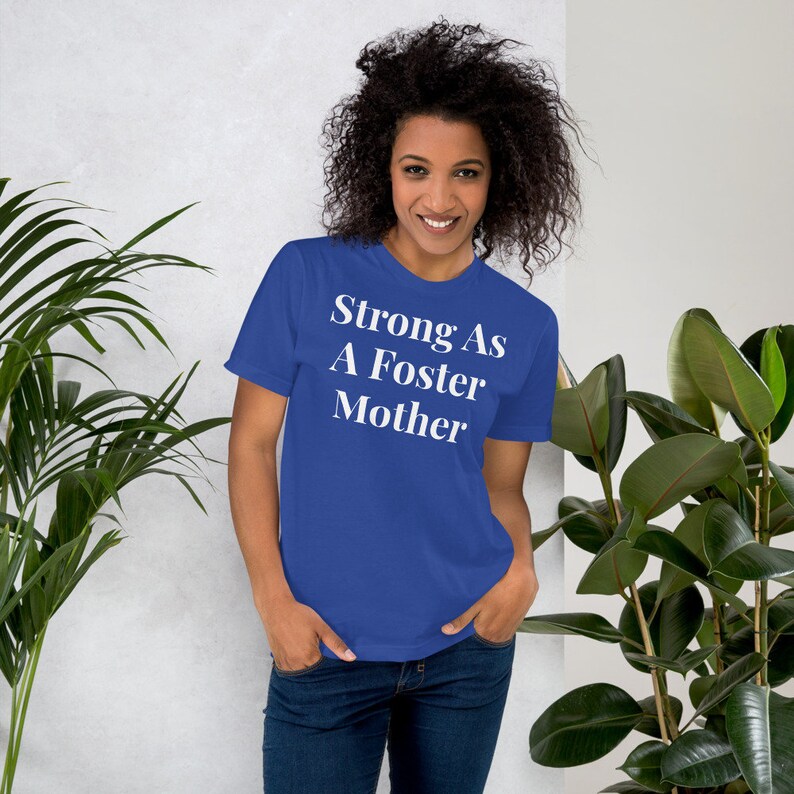 Strong as a Foster Mother T-Shirt Royal Blue